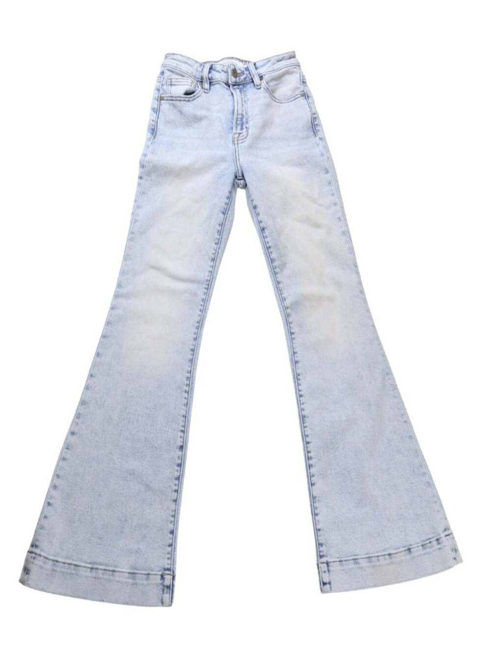 Hidden Los Angeles Happi High Rise Flare Jeans Light Wash Size 23